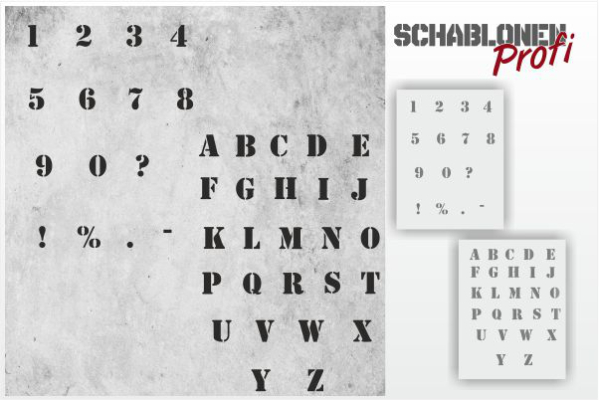 Alphabet Schablonen Set #1