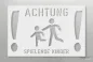 Preview: ACHTUNG-SPIELENDE-KINDER_Bodenmerakierungs-Schablone_233_by-SchablonenProfi
