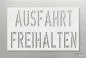 Preview: AUSFAHRT_FREIHALTEN-Bodermarkierungsschablone_205_by-SchablonenProfi