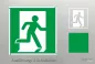 Preview: Notausgang-rechts-Schablone-1175-Schablonenprofi