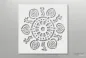 Preview: Ornament-Design-Schablone-J-O016-Schablonenprofi