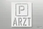 Preview: P-ARZT_Parkplatzschablone_211_by-SchablonenProfi
