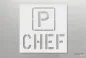 Preview: P-CHEF_Parkplatzschablone_215_by-SchablonenProfi