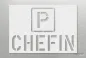 Preview: P-CHEFIN_Parkplatzschablone_224_by-SchablonenProfi