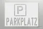 Preview: P-PARKPLATZ---Parkplatzschablone_207_by-SchablonenProfi