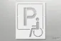 Preview: Schablone-Rollstuhlfahrer-Parkplatz_235_SchablonenProfi