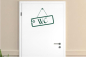 Preview: Türtattoo-WC-Schild-W1989-by-SchablonenProfi Preview: Türtattoo-WC-Schild-W1989-by-SchablonenProfi