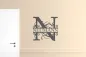Preview: Wandschablone-Monogram-N-mit-Wunschtext-W2316_by-schablonenprofi Preview: Wandschablone-Monogram-N-mit-Wunschtext-W2316_by-schablonenprofi
