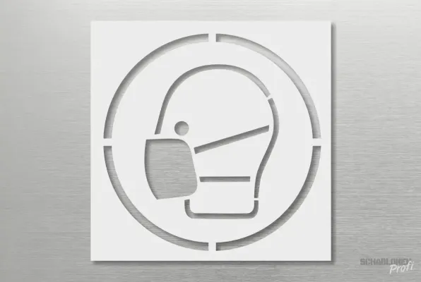 Achtung-Maske-benutzen-Schablone-1190-SchablonenProfi