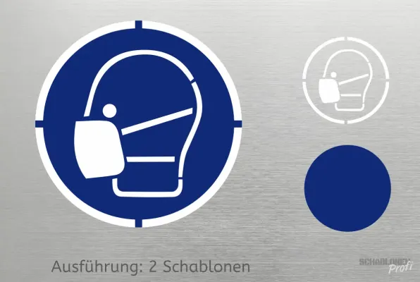 Achtung-Maske-benutzen-Schablone-2-1190-SchablonenProfi