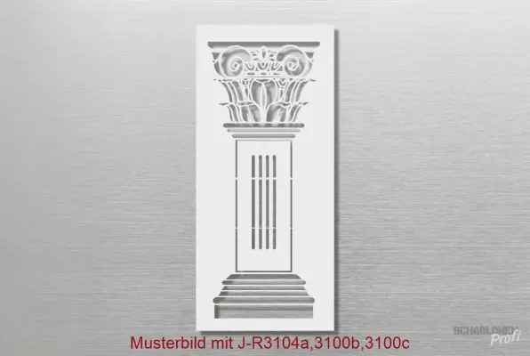 Architektur-Schablone-Säule-J-R3104-komplett-SchablonenProfi