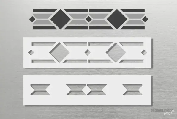 Preview: Art-Motion-Design-Bordürenschablone-J-A127-2_by-Schablonenprofi
