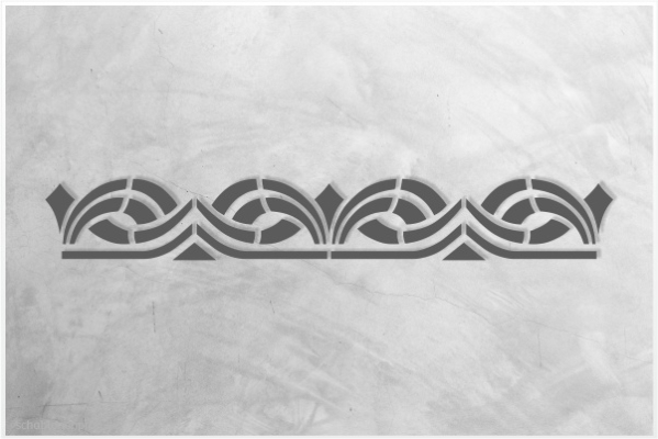 Preview: Art & Motion Bordüren Schablone A100