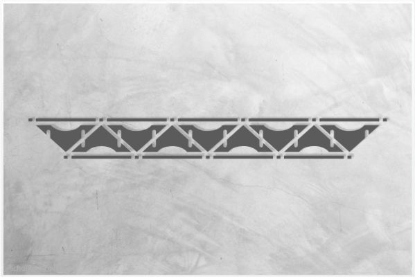 Preview: Art & Motion Bordüren Schablone A108