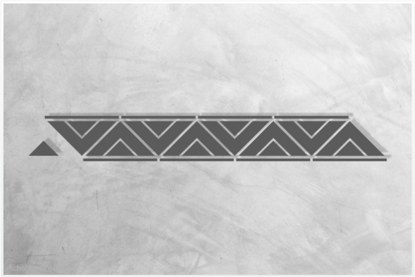 Preview: Art & Motion Bordüren Schablone A114