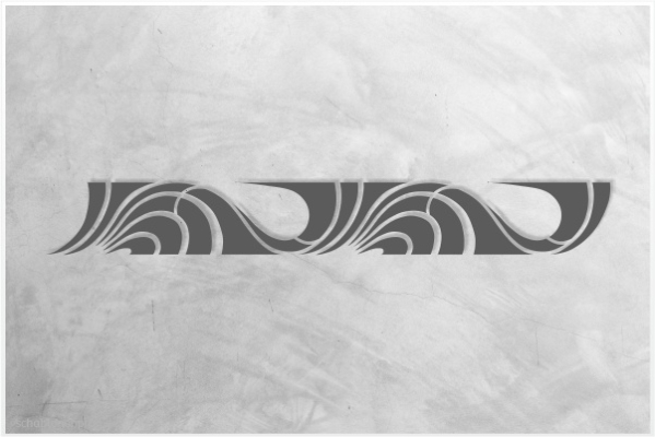 Preview: Art & Motion Bordüren Schablone A124