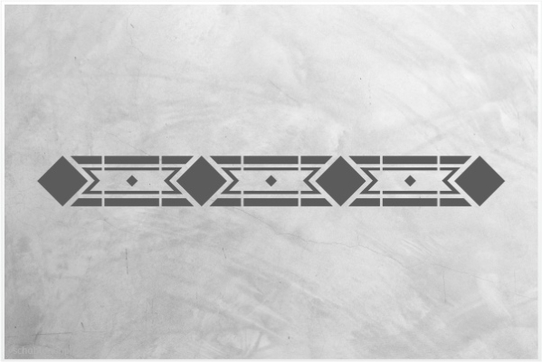 Preview: Art & Motion Bordüren Schablone A125