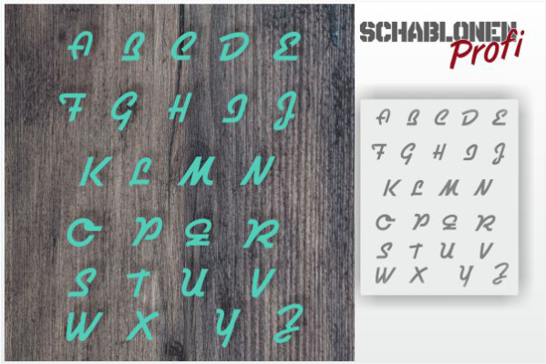Buchstaben Schablone B14-SchablonenProfi