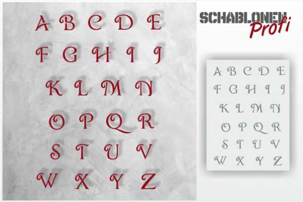 Buchstaben Schablone B15-SchablonenProfi