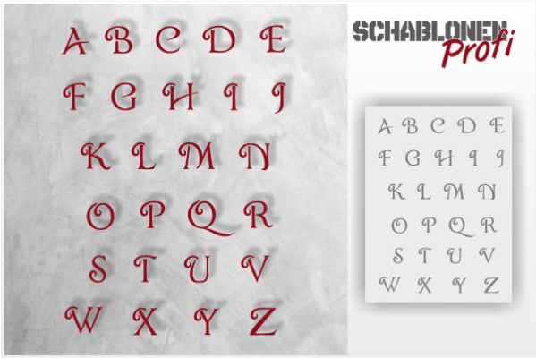 Buchstaben Schablone B15-SchablonenProfi