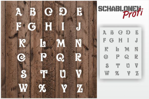 Buchstaben Schablone B16-SchablonenProfi