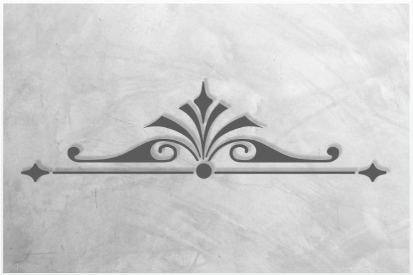 Preview: Classic Bordüren Schablone C0101