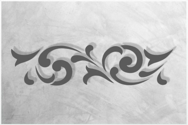 Preview: Classic-Bordüre-C0105_by-SchablonenProfi