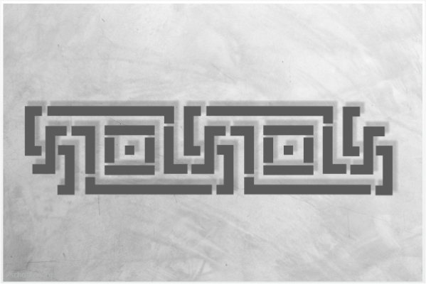 Preview: Classic-Bordüre-C0107_by-SchablonenProfi