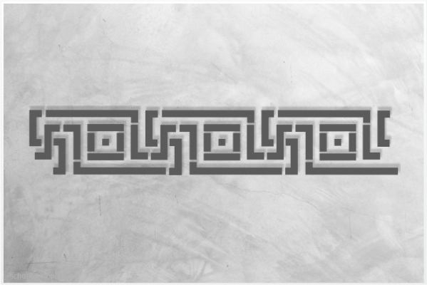 Preview: Classic-Bordüre-C0107_by-SchablonenProfi