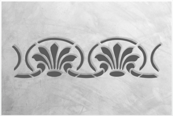 Preview: Classic-Bordüre-C0115_by-SchablonenProfi