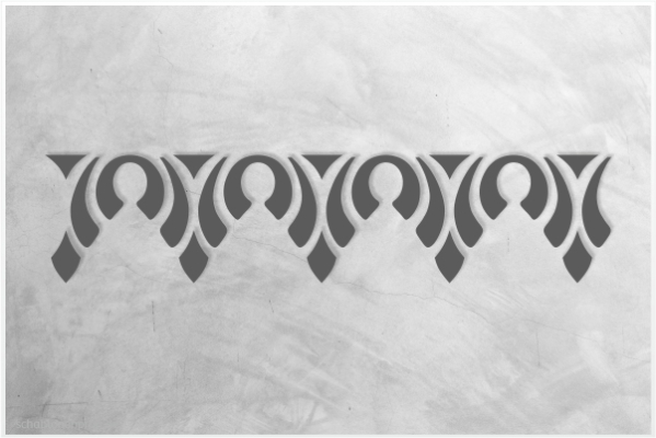 Preview: Classic-Bordüren-Schablone-C0126_by-SchablonenProfi