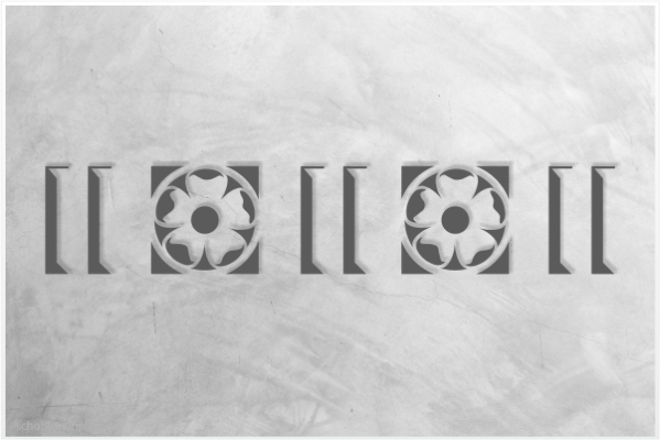 Preview: Classic-Bordüre-C0130_by-SchablonenProfi