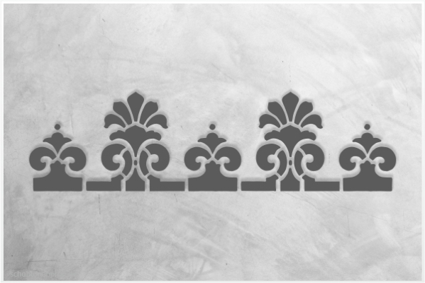 Preview: Classic-Bordüre-C0133_by-SchablonenProfi