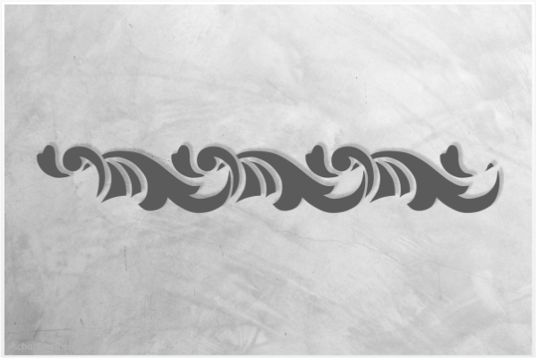 Preview: Classic-Bordüre-C0134_by-SchablonenProfi