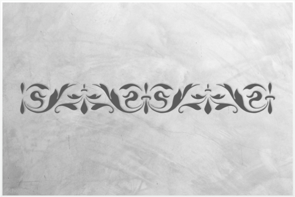 Preview: Classic-Bordüre-C0139_by-SchablonenProfi