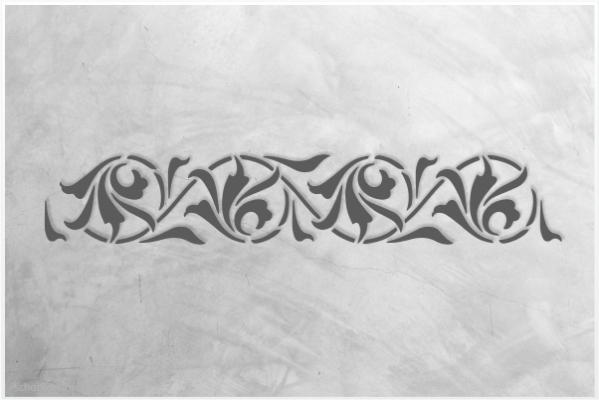 Preview: Classic-Bordüre-C0140_by-SchablonenProfi