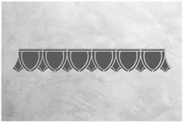 Classic-Bordüre-C0141_by-SchablonenProfi