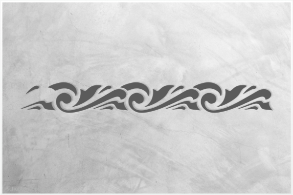 Preview: Classic-Bordüre-C0142_by-SchablonenProfi