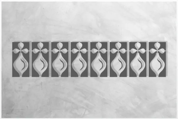 Classic-Bordüre-C0144_by-SchablonenProfi