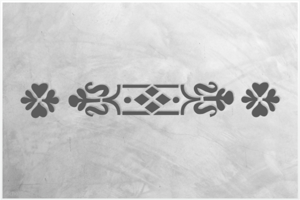 Preview: Classic-Bordüre-C0149_by-SchablonenProfi