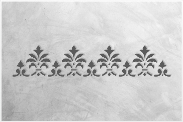 Preview: Classic-Bordüre-C0151_by-SchablonenProfi