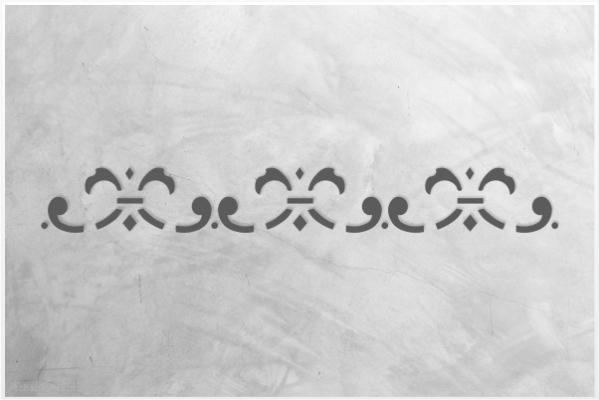 Preview: Classic-Bordüre-C0215_by-SchablonenProfi