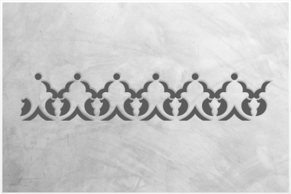 Preview: Classic-Bordüre-C0113_by-SchablonenProfi