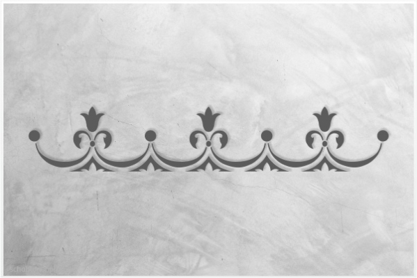 Preview: Classic-Bordüre-C0120_by-SchablonenProfi