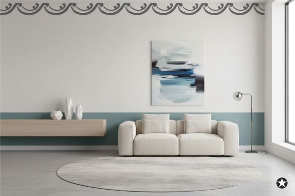 Preview: Classic Bordüren Schablone C0154