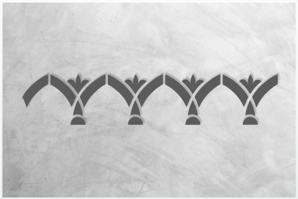 Preview: Classic-Bordüre-C0157_by-SchablonenProfi