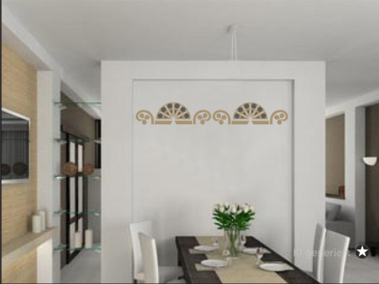 Preview: Classic Bordüren Schablone C0159