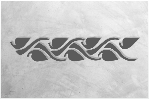 Preview: Classic-Bordüre-C0160_by-SchablonenProfi