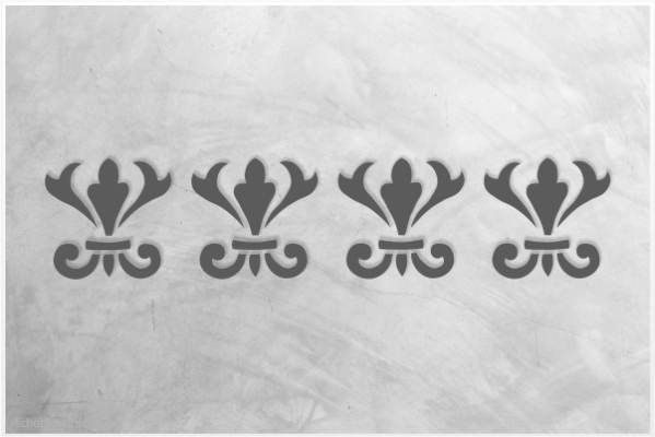 Preview: Classic-Bordüre-C0163_by-SchablonenProfi