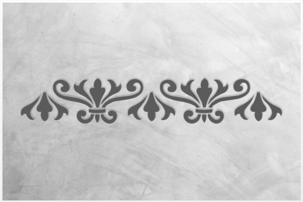 Preview: Classic-Bordüre-C0164_by-SchablonenProfi